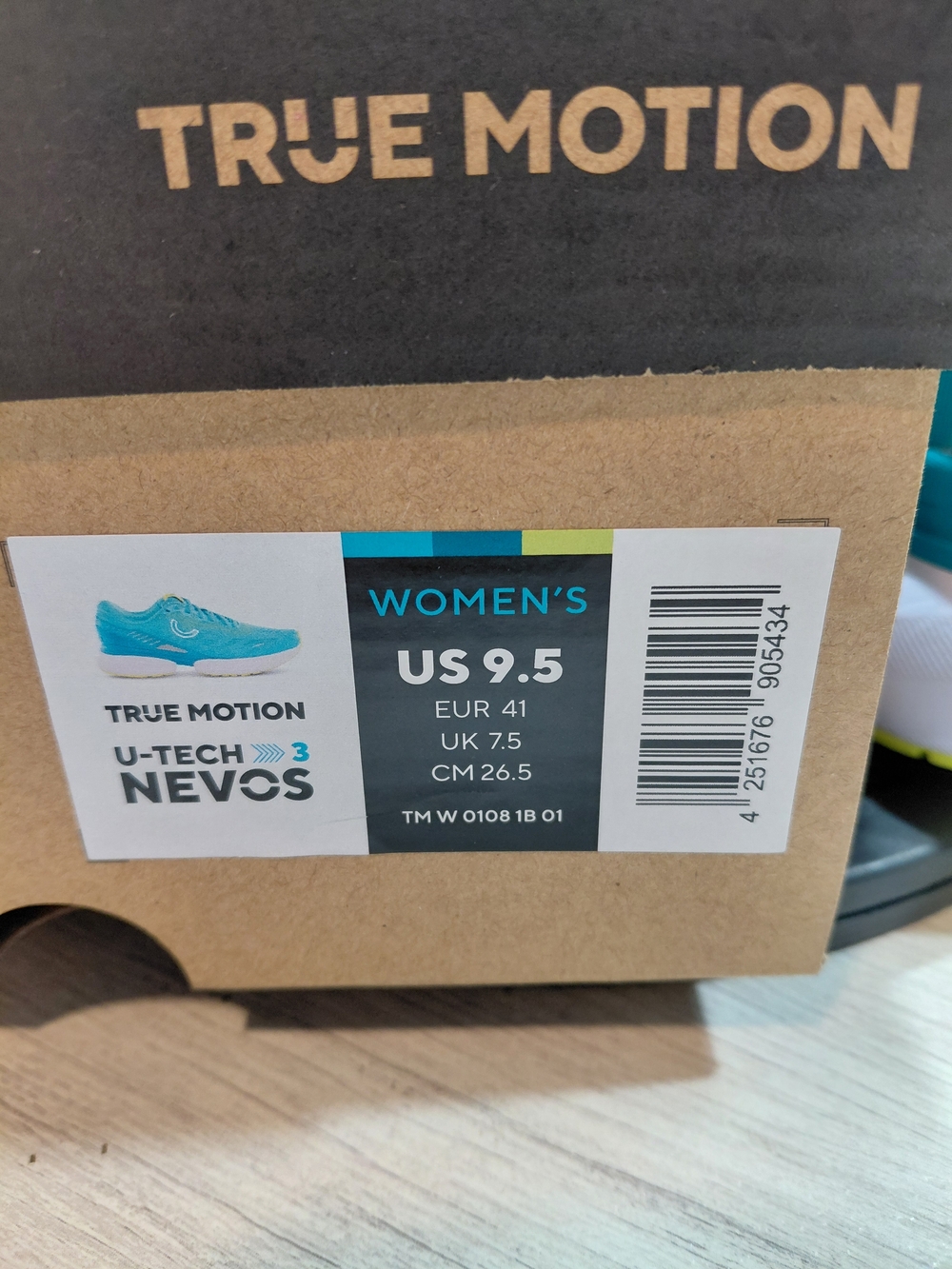 NEW True Motion Womens U-TECH Nevos 3 Scuba Blue & Lime Running Shoes SIZE 9.5 - Picture 14 of 15
